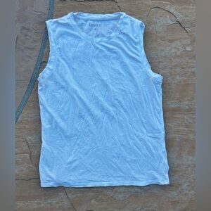 Quince white Crew Neck Tank top women’s size m